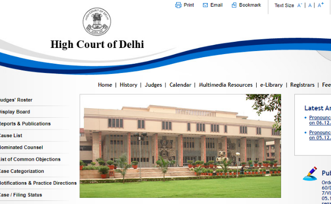 Delhi High Court SPA Translator 2019 Admit Card