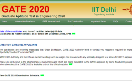 Gate 2020 Training Programme Suspended by SGSITS