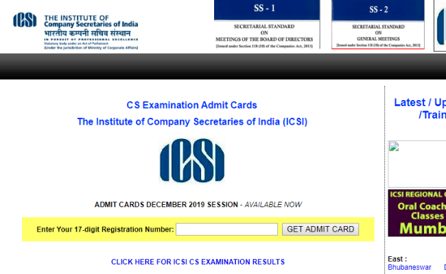 ICSI CS December 2019