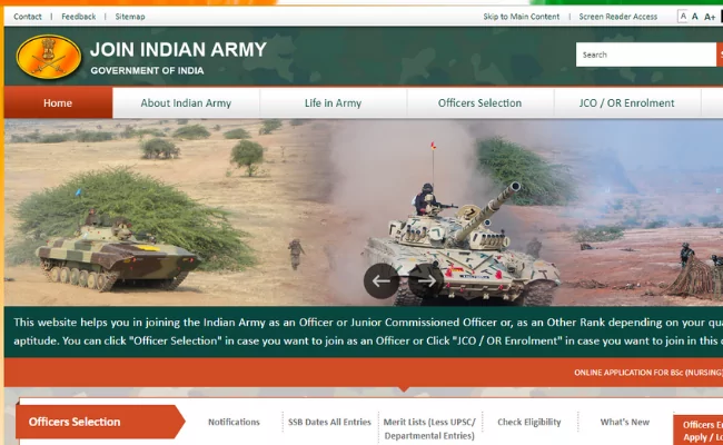 Indian Army Recruitment 2020