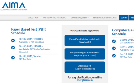 MAT 2019 Registration 