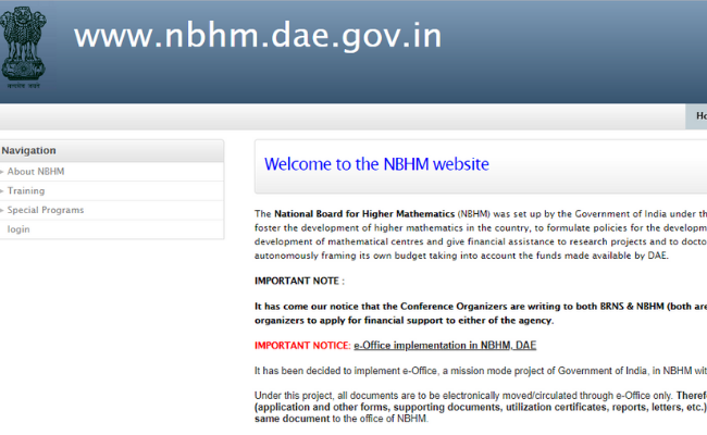 NBHM PhD 2020 Application Form