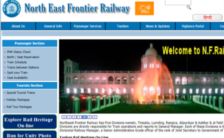 Northeast Frontier Railway 2019 Recruitment