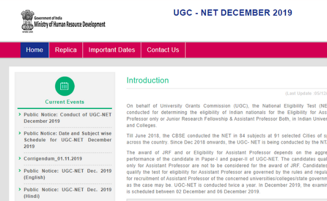 UGC NET 2019 December Answer Keys
