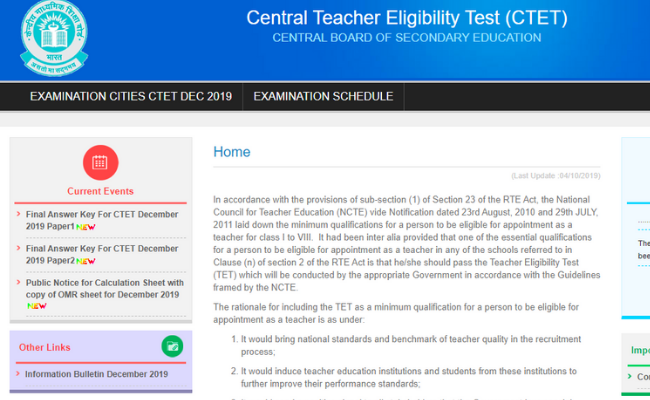 CTET 2019