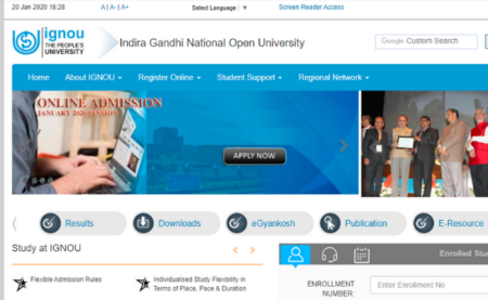 IGNOU January 2020 Admission 