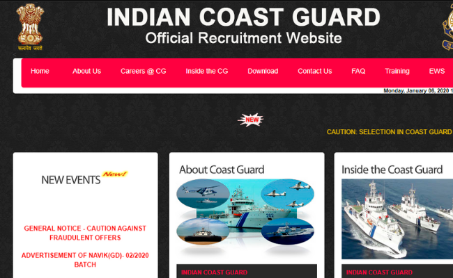 Indian Coast Guard Navik 2020 Recruitment