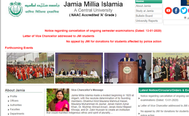 Jamia Millia Islamia Semester Exam