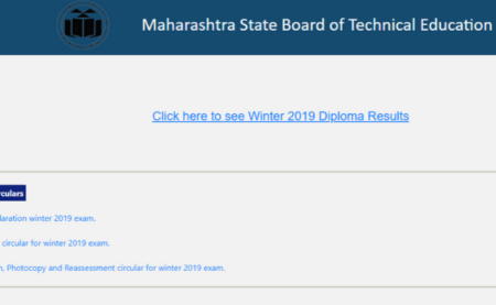 MSBTE Winter Result 2019 