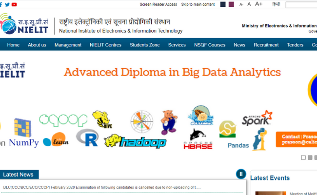 NIELIT CCC Admit Card