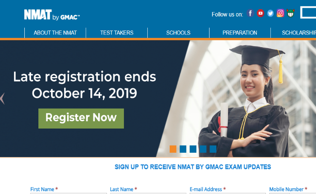 NMAT Result 2019 Declared