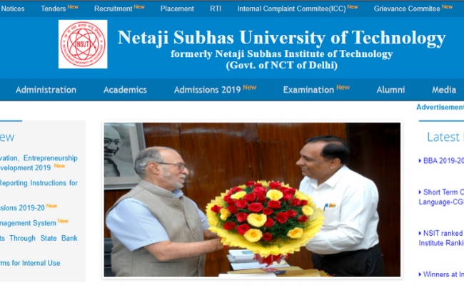 NSUT Delhi Recruitment 2020