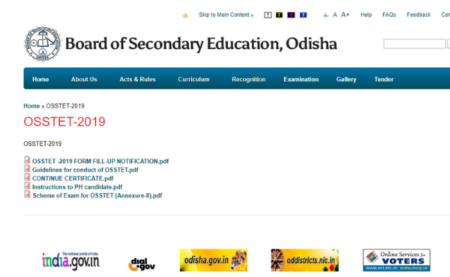 OSSTET 2019 Admit Card