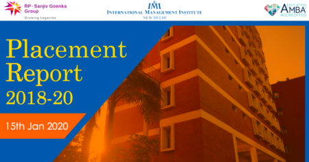 IMI New Delhi Placement Report 