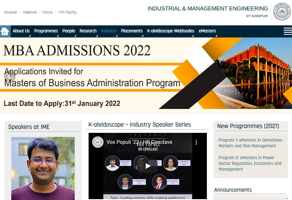 Why & How to Apply for MBA at Industrial and Management Engineering, IIT Kanpur? – PaGaLGuY - Vimarsana News