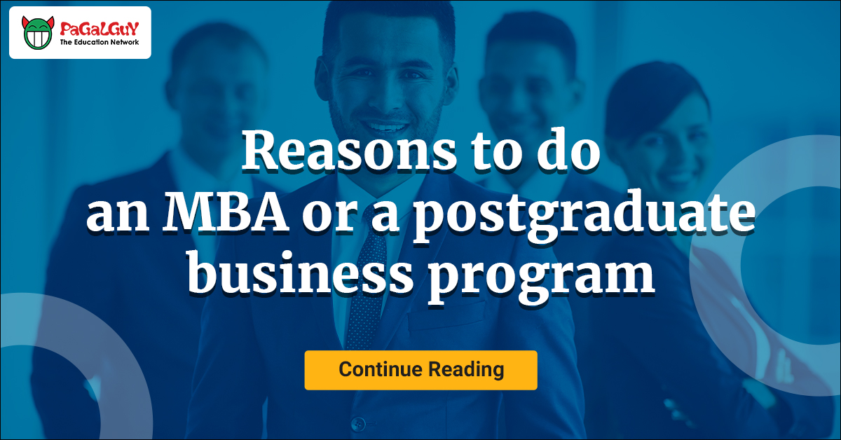 MBA or a postgraduate business program