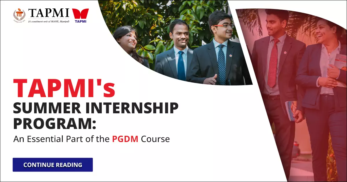 TAPMI Summer Internship