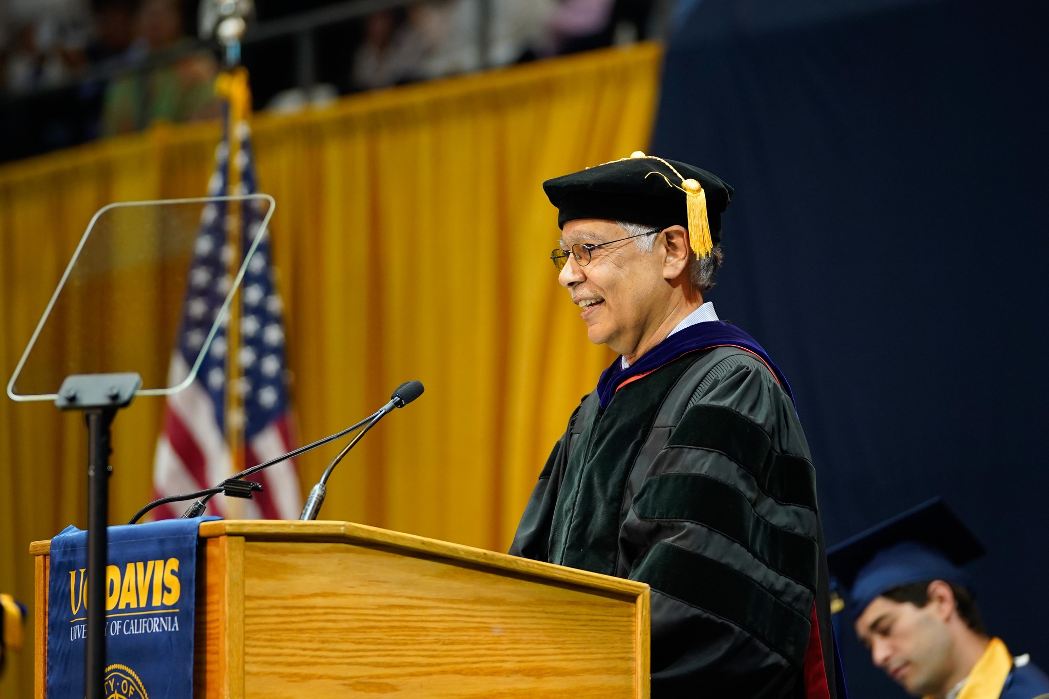 Dr. H. Rao Unnava at UC Davis graduation ceremony 2023