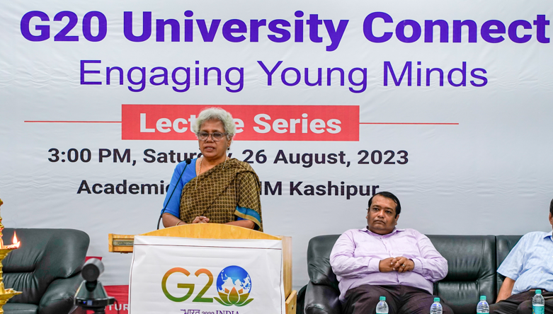 IIM Kashipur celebrates India's G-20 Presidency Condutes Ft L. Savithri