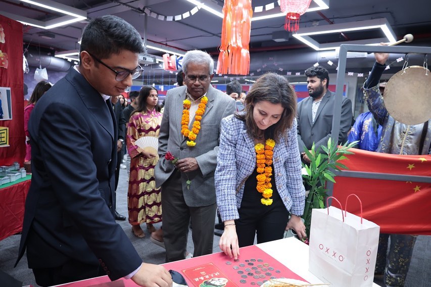 Dean Raghu Tadepalli and Dr. Haya Ajjan from Elon University’s visited atlas skill tech university in pune.