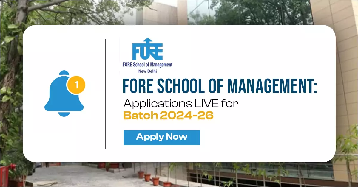 FORE PGDM Admission 2024-26