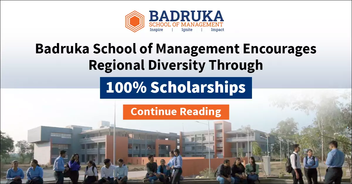 Badruka School of Management Encourages Regional Diversity Through 100% Scholarships