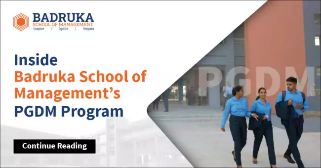 Inside Badruka School of Management’s PGDM Program