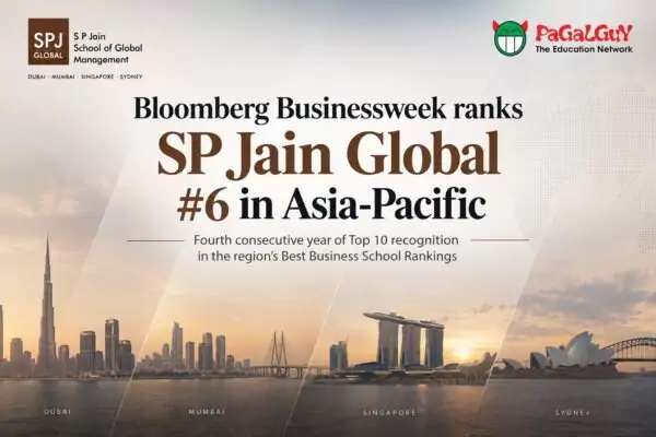 Bloomberg Businessweek Ranks SP Jain Global #6 in Asia-Pacific